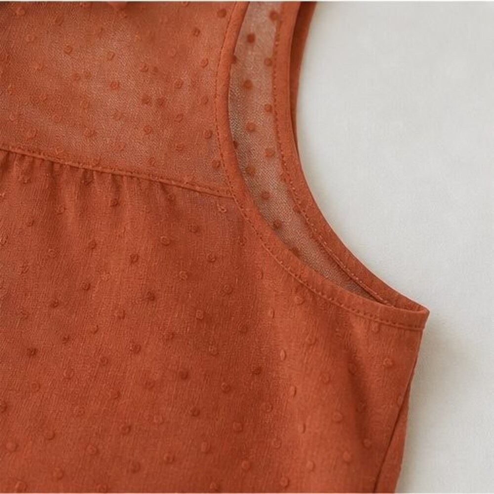 Rust Peplum Top - Picture 5 of 6